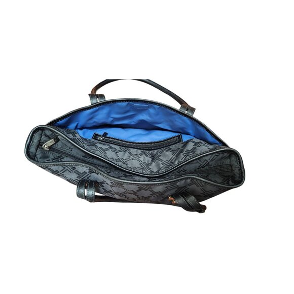 Tumi Signature Collection Handbag Tote Nylon w/Leather Trim Black - Picture 9 of 16